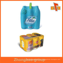 Fábrica de Guangzhou personalizado PVC / PET / POF / PE flexibles sensibles al calor plástico impreso bandas de encogimiento en rollo